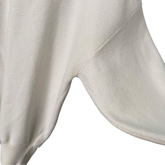 ALICE + OLIVIA - Michael Crewneck Pullover with Cut Shoulder Soft White/Gold SP - Picture 11 of 15